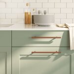 Vidaxl poignes d'armoire 5 pcs bronze 192 mm acier inoxydable