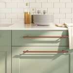 Vidaxl poignes d'armoire 5 pcs bronze 320 mm acier inoxydable
