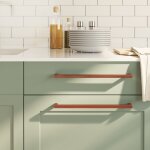 Vidaxl poign�es d'armoire 5 pcs bronze 320 mm acier inoxydable