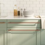 Vidaxl poignes d'armoire 5 pcs bronze 480 mm acier inoxydable