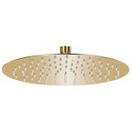 Vidaxl pomme de douche pluie acier inoxydable 25 cm ronde dor