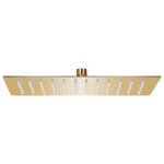 Vidaxl pomme de douche pluie inox 30x20 cm rectangulaire doré Vidaxl pomme de douche pluie inox 30x20 cm rectangulaire doré