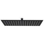 Vidaxl pomme de douche pluie inox 40x30 cm rectangulaire noir Vidaxl pomme de douche pluie inox 40x30 cm rectangulaire noir
