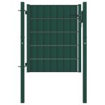 Vidaxl portail de clôture pvc et acier 100x81 cm vert Vidaxl portail de clôture pvc et acier 100x81 cm vert