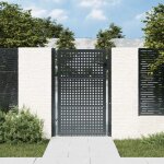 Vidaxl portail de jardin anthracite 105 x 200 cm acier