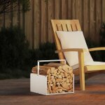 Vidaxl portant de bois chauffage blanc 40x40x40 cm Vidaxl portant de bois chauffage blanc 40x40x40 cm
