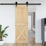 Vidaxl porte 70x210 cm bois massif de pin Vidaxl porte 70x210 cm bois massif de pin