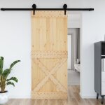 Vidaxl porte 95x210 cm bois massif de pin Vidaxl porte 95x210 cm bois massif de pin