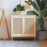 Vidaxl portes d'armoires en treillis 2 pcs 39, 5x69 cm pin massif