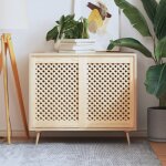 Vidaxl portes d'armoires en treillis 2 pcs 49, 5x69 cm pin massif