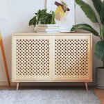 Vidaxl portes d'armoires en treillis 2 pcs 59, 5x69 cm pin massif