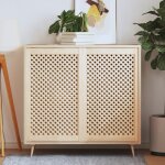 Vidaxl portes d'armoires en treillis 2 pcs 59, 5x99 cm pin massif