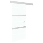 Vidaxl porte coulissante  butes verre esg et aluminium 76x205 cm