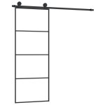 Vidaxl porte coulissante avec kit de quincaillerie 76x205 cm verre esg