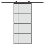 Vidaxl porte coulissante avec kit de quincaillerie 90x205 cm verre esg Vidaxl porte coulissante avec kit de quincaillerie 90x205 cm verre esg