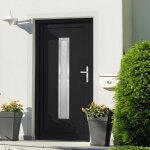 Vidaxl porte d'entr�e anthracite 88x200 cm pvc