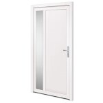 Vidaxl porte d'entre blanc 108x208 cm pvc