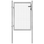 Vidaxl porte de jardin acier galvanisé 105x150 cm argenté Vidaxl porte de jardin acier galvanisé 105x150 cm argenté
