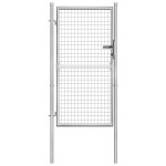 Vidaxl porte de jardin acier galvanisé 105x200 cm argenté Vidaxl porte de jardin acier galvanisé 105x200 cm argenté