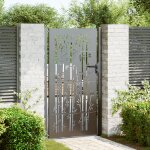 Vidaxl porte de jardin autre noir 105 x 200 cm acier peint par poudre Vidaxl porte de jardin autre noir 105 x 200 cm acier peint par poudre