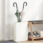 Vidaxl porte - parapluies blanc bois moyen rangement porte - parapluies