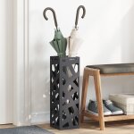 Vidaxl porte - parapluie noir m�tal moyen motif support de parapluies