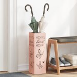 Vidaxl porte - parapluies rose m�tal moyenne d�corations