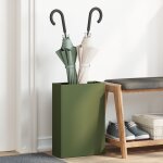 Vidaxl porte - parapluies vert olive m�tal moyen porte - parapluies