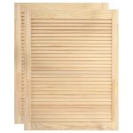 Vidaxl portes  persiennes 2 pcs bois de pin massif 61, 5x39, 4 cm