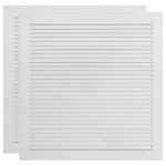 Vidaxl portes  persiennes 2 pcs bois de pin massif blanc 61, 5x59, 4 cm