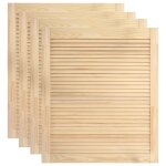 Vidaxl portes  persiennes 4 pcs bois de pin massif 61, 5x49, 4 cm
