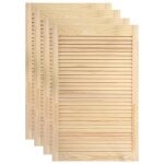 Vidaxl portes  persiennes 4 pcs bois de pin massif 99, 3x59, 4 cm