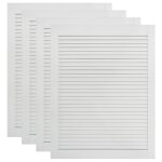 Vidaxl portes  persiennes 4 pcs bois de pin massif blanc 61, 5x39, 4 cm