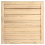 Vidaxl porte  persiennes bois de pin massif 39, 5x39, 4 cm