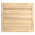 Vidaxl porte  persiennes bois de pin massif 39, 5x49, 4 cm