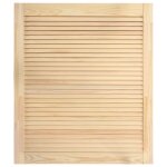 Vidaxl porte  persiennes bois de pin massif 61, 5x49, 4 cm