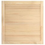 Vidaxl porte  persiennes bois de pin massif 61, 5x59, 4 cm