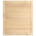 Vidaxl porte  persiennes bois de pin massif 69x59, 4 cm