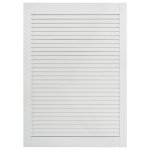 Vidaxl porte  persiennes bois de pin massif blanc 69x39, 4 cm