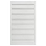 Vidaxl porte  persiennes bois de pin massif blanc 99, 3x49, 4 cm