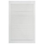 Vidaxl porte  persiennes bois de pin massif blanc 99, 3x59, 4 cm