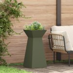 Vidaxl porte - plante vert olive m�tal 35 x 35 x 73 cm jardini�res
