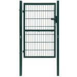 Vidaxl portillon 2d (simple) vert 106x230 cm