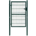 Vidaxl portillon acier 106x248 cm vert