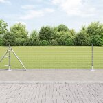 Vidaxl posts de clôture avec plaques de base 7 pcs Ø32mm 50cm en acier galvanisé Vidaxl posts de clôture avec plaques de base 7 pcs Ø32mm 50cm en acier galvanisé