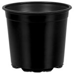 Vidaxl pot  fleurs 50 pcs noir Ø 15 x 12, 5 cm plastique