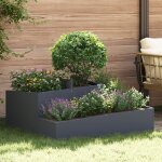 Vidaxl pots & jardini�res anthracite plastique grand jardin�re m�tal
