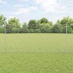 Vidaxl poteaux de clture 10 pcs u - channel 120 cm acier galvanis, vidaxl clture hexagonale 1, 2x10 ...
