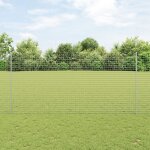 Vidaxl poteaux de cl�ture 10 pcs u - channel 150 cm en acier galvanis�
