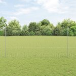 Vidaxl poteaux de clture 22 pcs u - channel 150 cm acier galvanis, vidaxl clture hexagonale 1, 5x100 ...